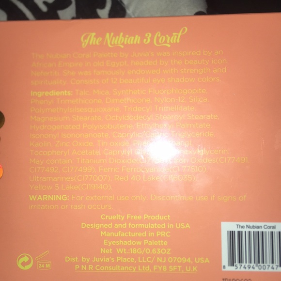 Juvia’s Place Nubian 3 Coral pallete - Picture 4 of 4